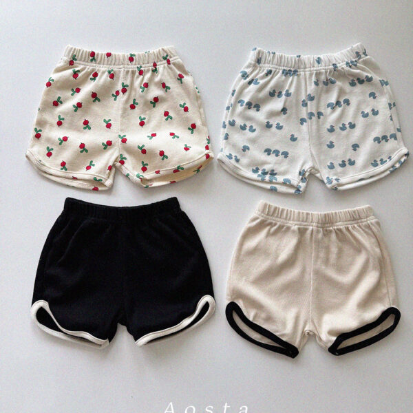 골지반바지1 <b>Aosta褲子</b>Summer 골지숏바지 60-115cm