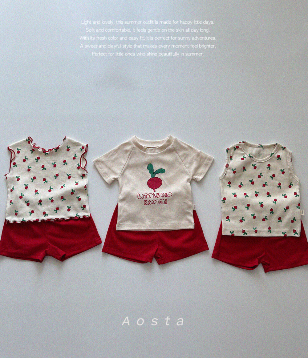 골지어깨나시 래디쉬5 <b>Aosta背心</b>Summer 골지나시 60-115cm