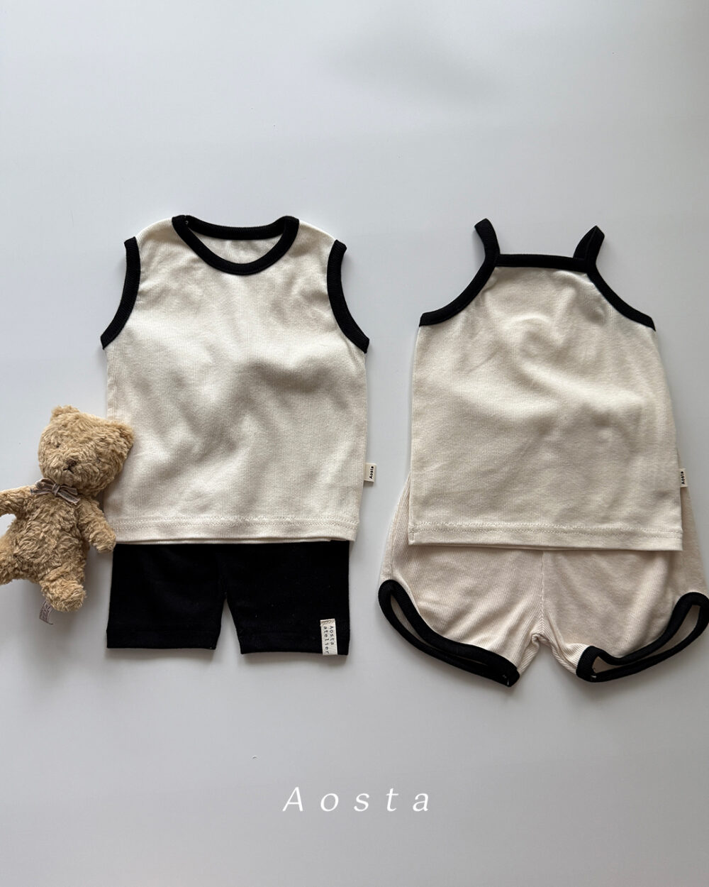골지어깨나시 아이3 <b>Aosta背心</b>Summer 골지나시 60-115cm