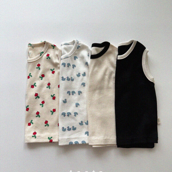 골지어깨나시1 <b>Aosta背心</b>Summer 골지나시 60-115cm