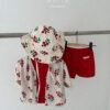 린넨가디건 딸기4 <b>Aosta罩衫</b>Summer 린넨가디건 60-115cm
