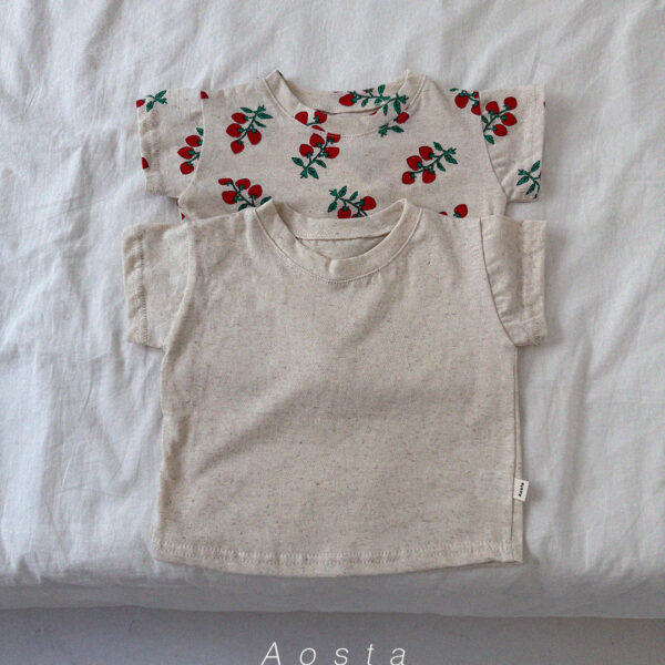 린넨티 1 <b>Aosta上衣</b>Summer 린넨반팔티 60-115cm