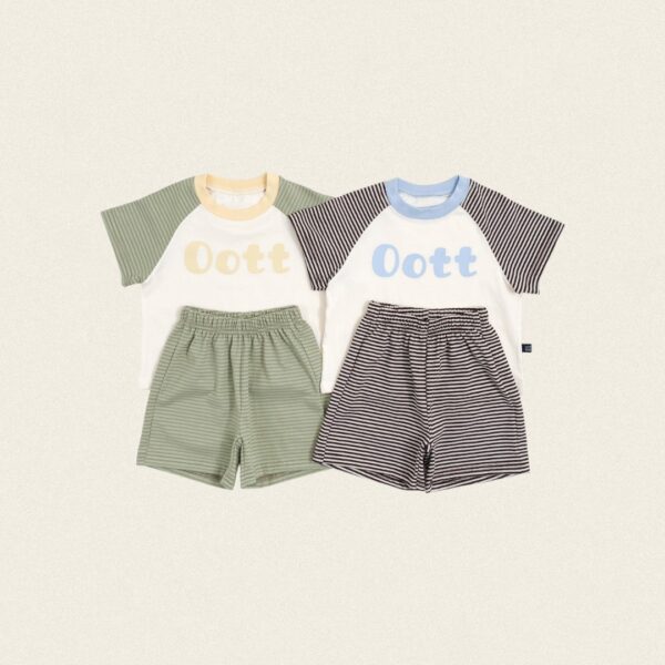 01 <b>OOTTBEBE套裝</b>Summer 오뜨단가라상하복 75-120cm