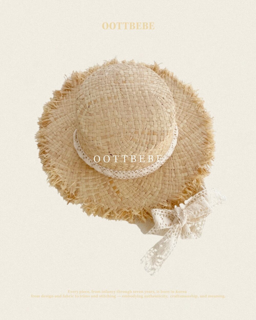 01 <b>OOTTBEBE帽子</b>Summer 레이스 햇 75-120cm