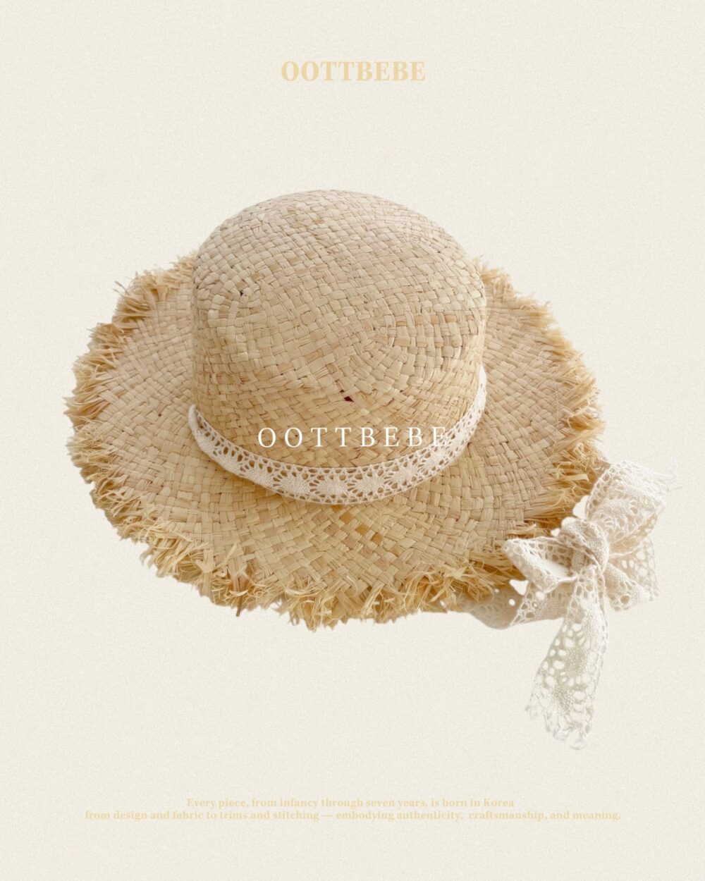 02 <b>OOTTBEBE帽子</b>Summer 레이스 햇 75-120cm