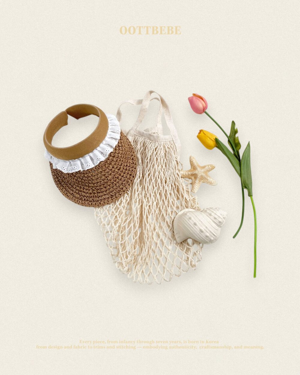02 <b>OOTTBEBE帽子</b>Summer 러블리썬캡 75-120cm