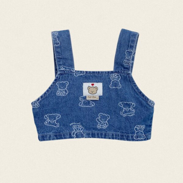 03 <b>OOTTBEBE背心</b>Summer 오띠데님크롭멜빵 75-120cm