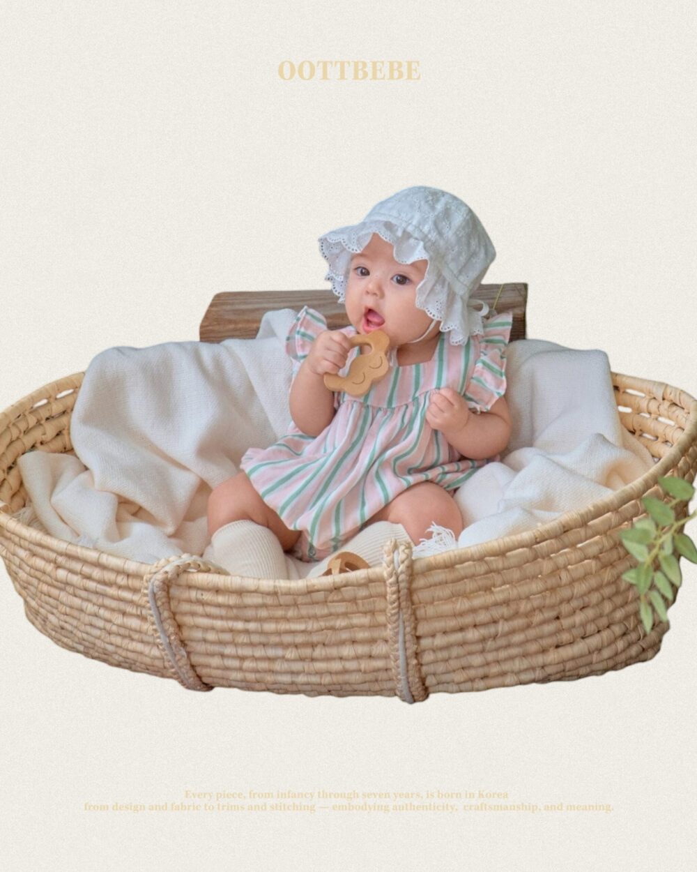 06-1 <b>|BABY|OOTTBEBE帽子</b>Summer 허니벙거지 6-12m
