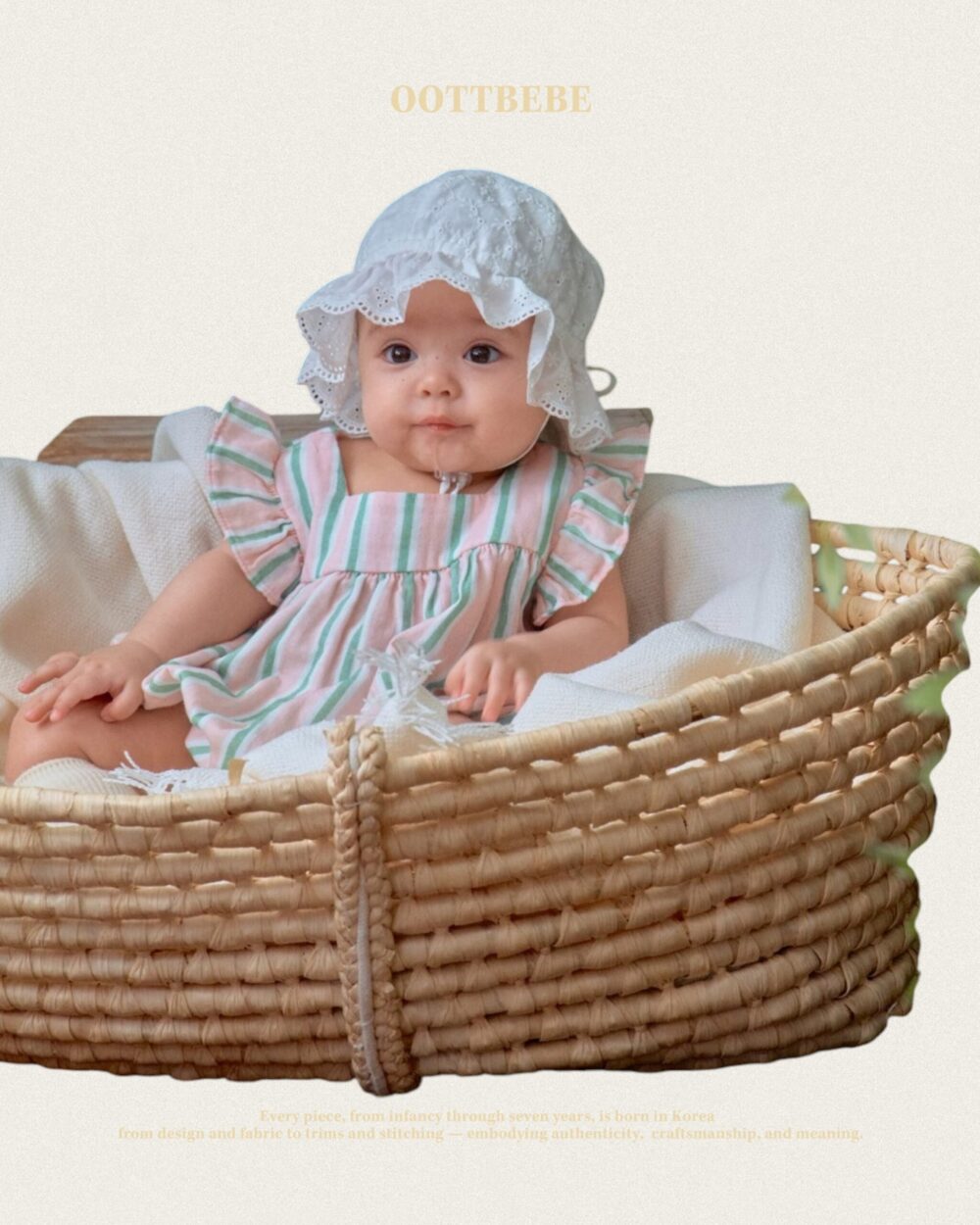 06-2 <b>|BABY|OOTTBEBE帽子</b>Summer 허니벙거지 6-12m