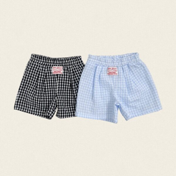 1 <b>OOTTBEBE褲子</b>Summer 바게트체크팬츠 75-120cm