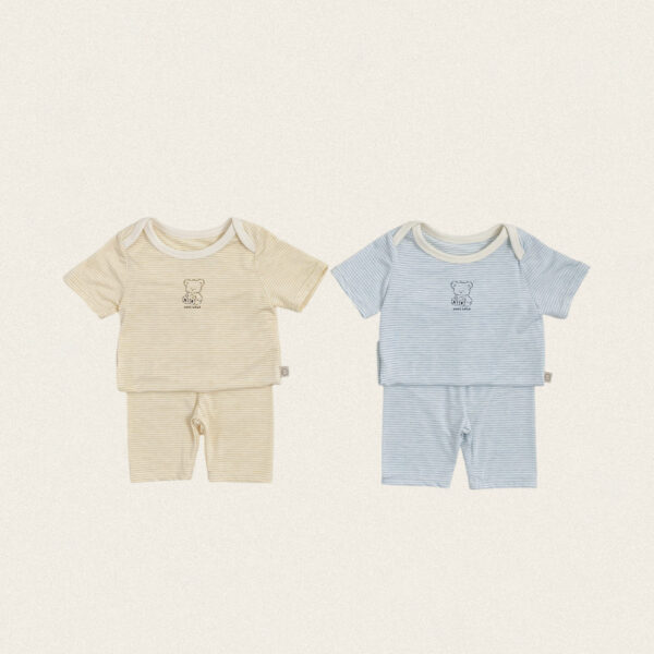 12 <b>OOTTBEBE套裝</b>Summer 쫀득단가라실내복 75-120cm