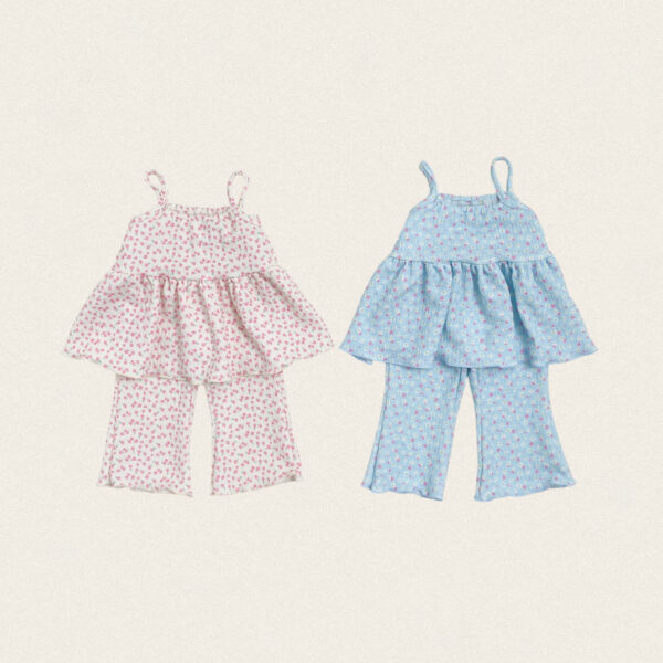 13 <b>OOTTBEBE套裝</b>Summer 피치플라워나시상하복 75-120cm