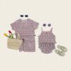 14-1 <b>|BABY| OOTTBEBE包屁衣</b>Summer 꽃송이플리츠나시블루머 0-12M