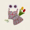 18-1 <b>|BABY| OOTTBEBE包屁衣</b>Summer 꽃송이플리츠나시블루머 0-12M