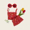 19 <b>|BABY| OOTTBEBE包屁衣</b>Summer 꽃송이플리츠나시블루머 0-12M