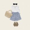 <b>OOTTBEBE褲子</b>Summer 벨리플라워팬츠 75-120cm