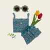 20 <b>|BABY| OOTTBEBE包屁衣</b>Summer 꽃송이플리츠나시블루머 0-12M