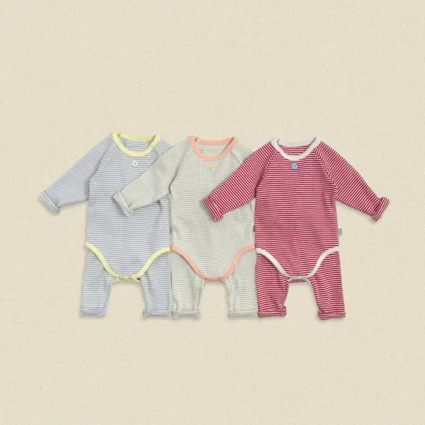 01 <b>|BABY| OOTTBEBE包屁衣</b>Autumn 바닐라라떼슈트 50-75cm