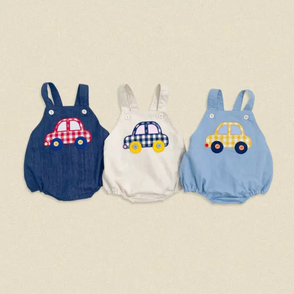 01 <b>|BABY| OOTTBEBE包屁衣</b>Autumn 붕붕이데님슈트 50-75cm