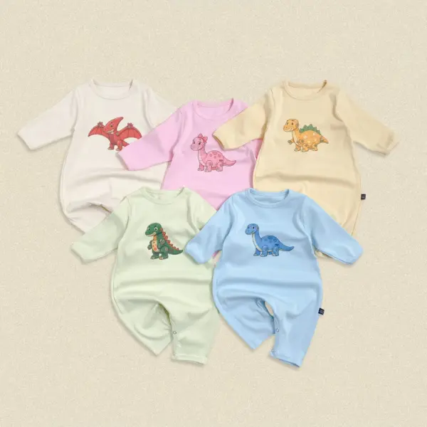 01 <b>|BABY| OOTTBEBE連身衣</b>Autumn 로봇공룡전신슈트 50-75cm