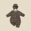 <b>｜BABY｜ OOTTBEBE包屁衣</b>Autumn 리틀호피전신슈트+보넷세트 50-75cm