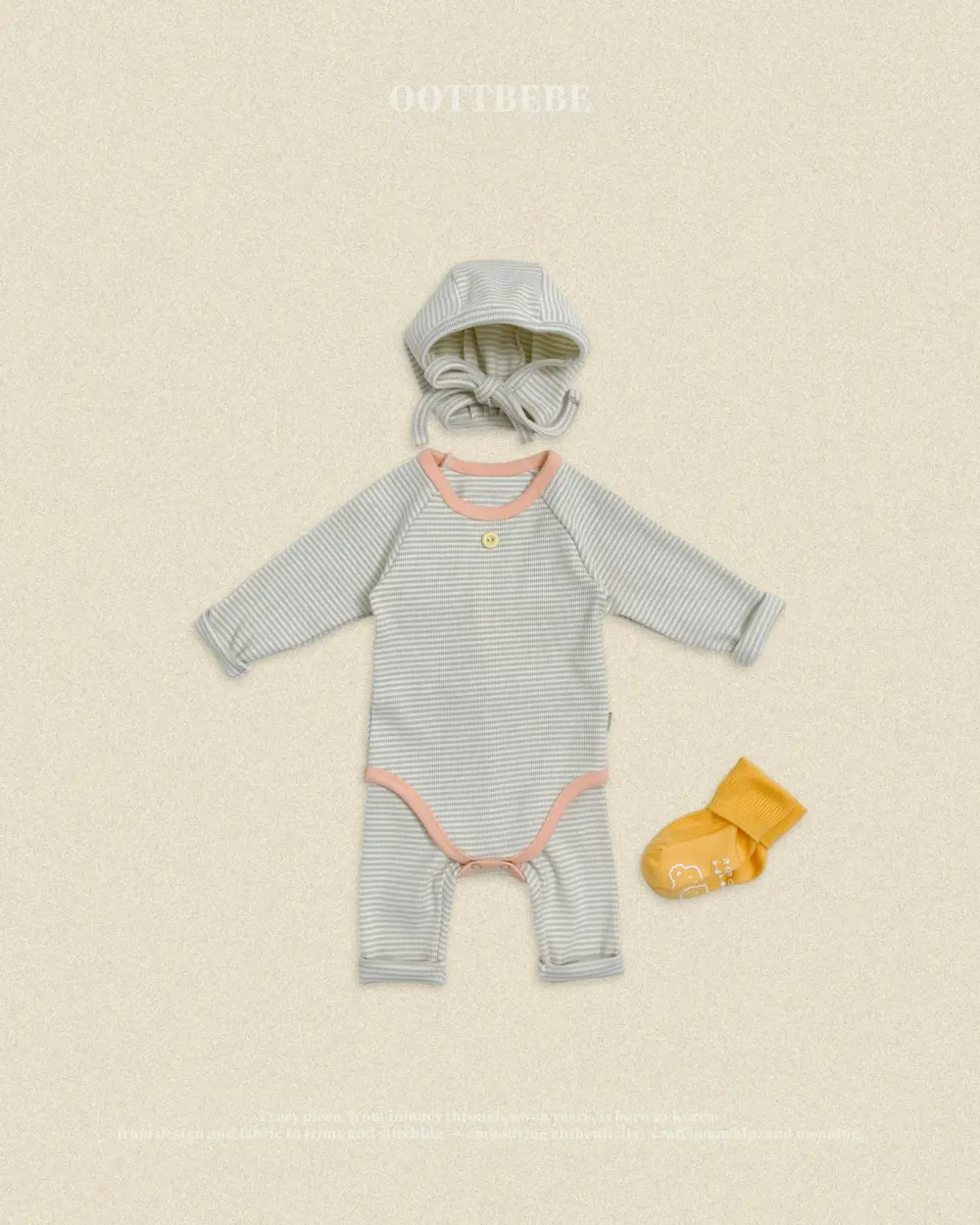 07 <b>|BABY| OOTTBEBE帽子</b>Autumn 바닐라라떼보넷 FREE