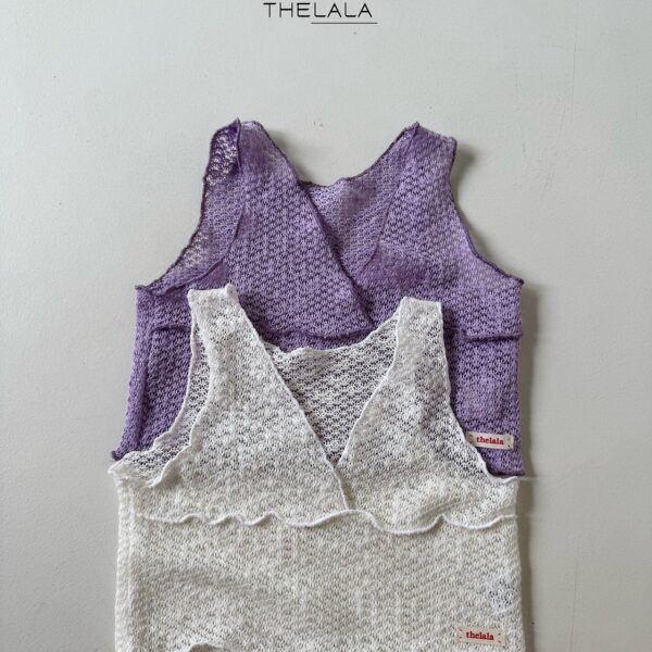 1 <b>THE LALA背心</b>Summer 그물니트조끼 65-115cm