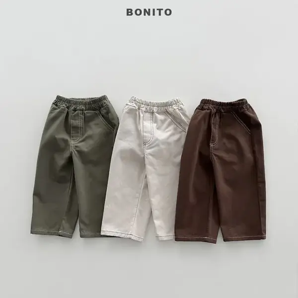 1 <b>BONITO 褲子</b>Autumn 스티치코튼팬츠 70-140CM