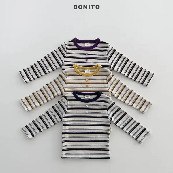 1 <b>BONITO T恤 </b>Autumn 하트버튼st티 70-140CM