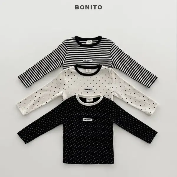 1 <b>BONITO 上衣 </b>Autumn 시리즈골지티 70-140CM