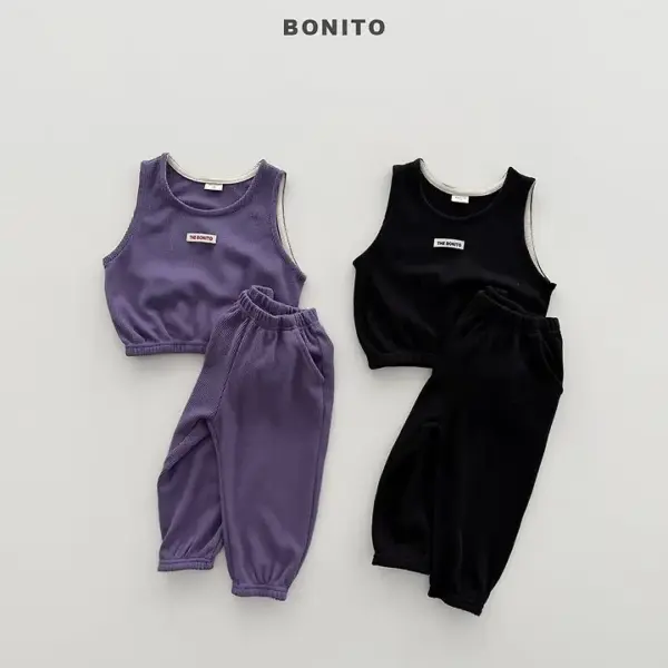 1 <b>BONITO 套裝 </b>Autumn 미니와플조끼set 70-140CM