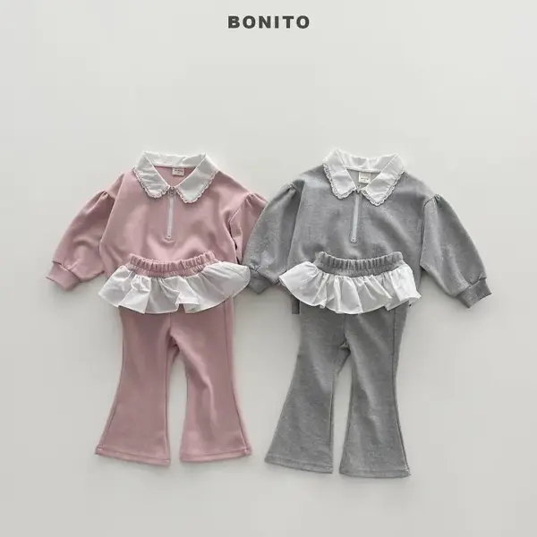1 <b>BONITO 套裝 </b>Autumn 셔링카라집업set 70-140CM