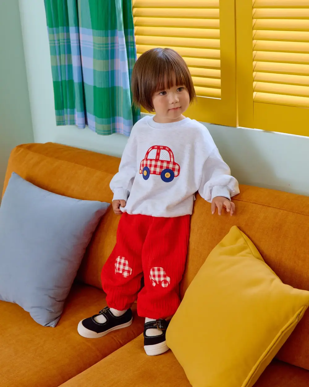 <b>OOTTBEBE上衣</b>Autumn 붕붕이맨투맨_모델 65-115cm