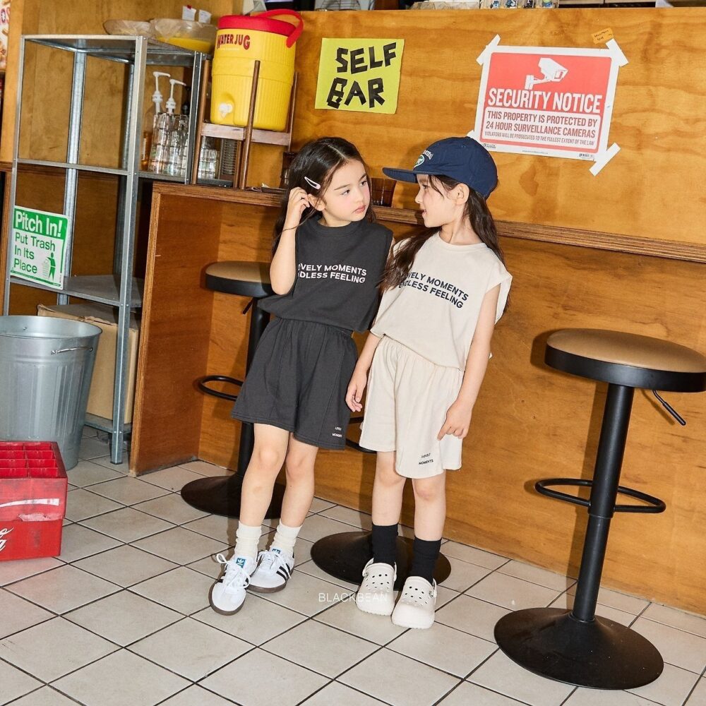 <b>Black bean套裝</b>Summer 모먼트 세트 80-120cm