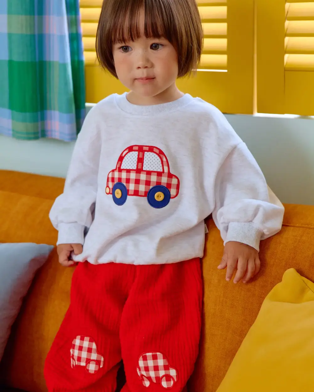 <b>OOTTBEBE上衣</b>Autumn 붕붕이맨투맨_모델 65-115cm