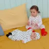 <b>｜BABY｜ OOTTBEBE套裝</b>Autumn 쁘띠하트전신슈트+보넷set 50-75cm
