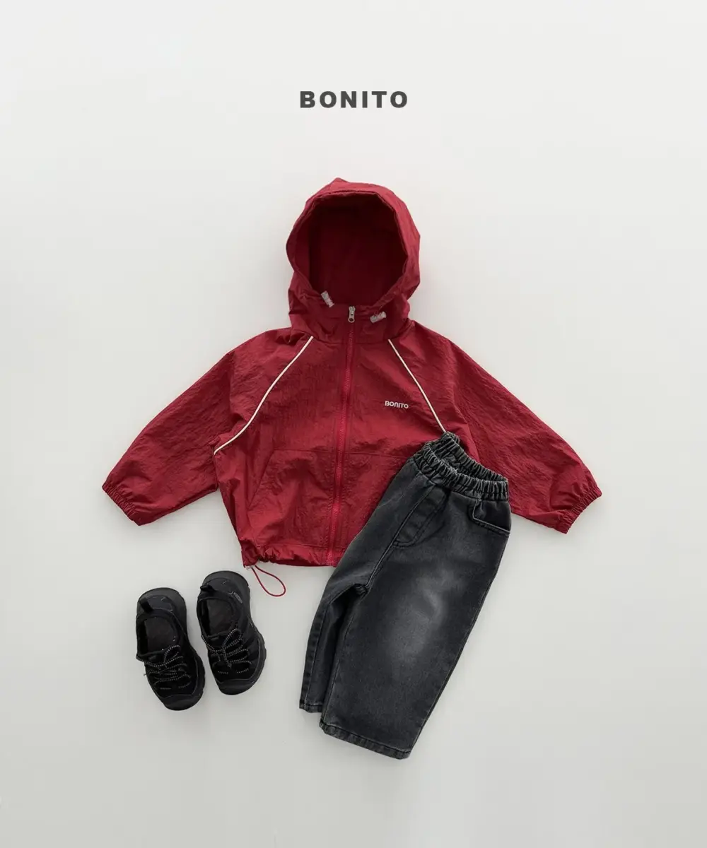 <b>BONITO 親子裝</b>Autumn 체크삥줄바람막이 70-140CM