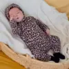 <b>｜BABY｜ OOTTBEBE包屁衣</b>Autumn 리틀호피전신슈트+보넷세트 50-75cm
