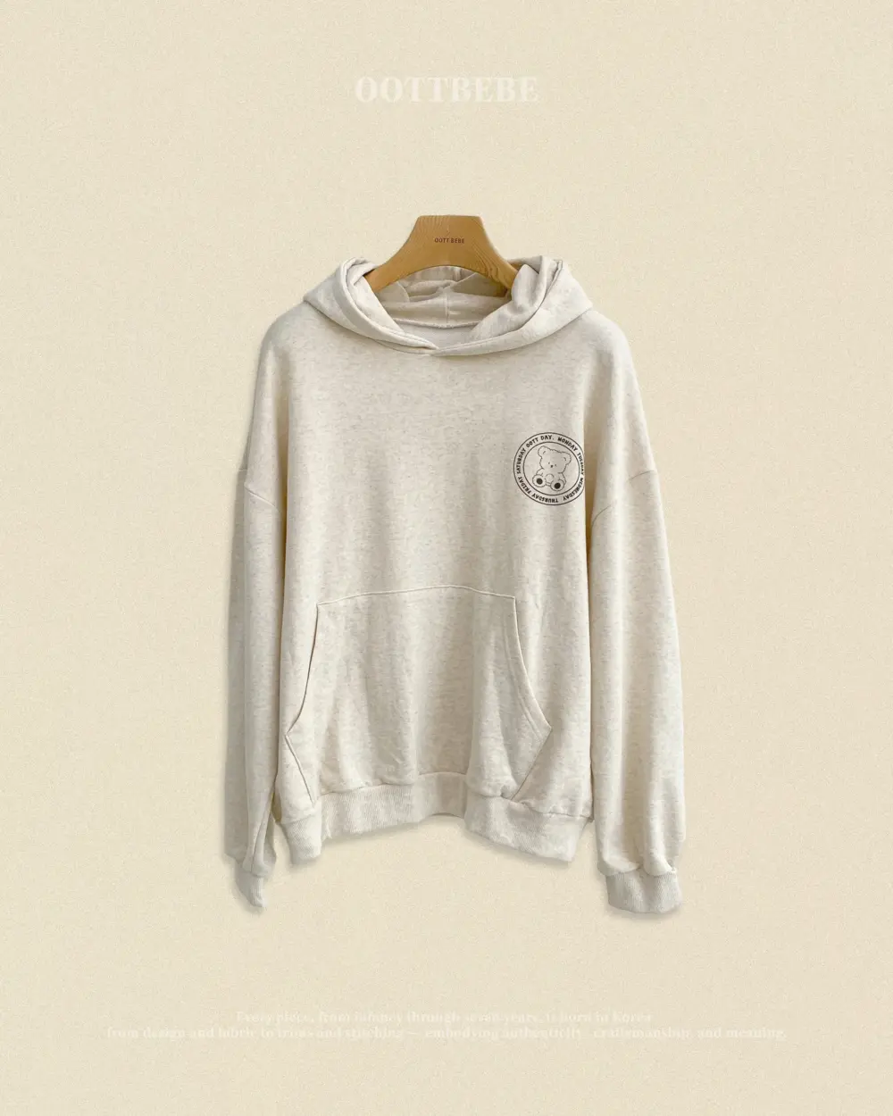 02 <b>OOTTBEBE親子裝</b>Autumn 데이후드맨투맨 65-115cm