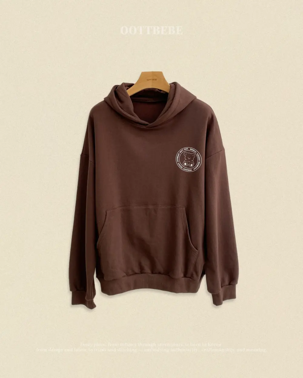 04 <b>OOTTBEBE親子裝</b>Autumn 데이후드맨투맨 65-115cm