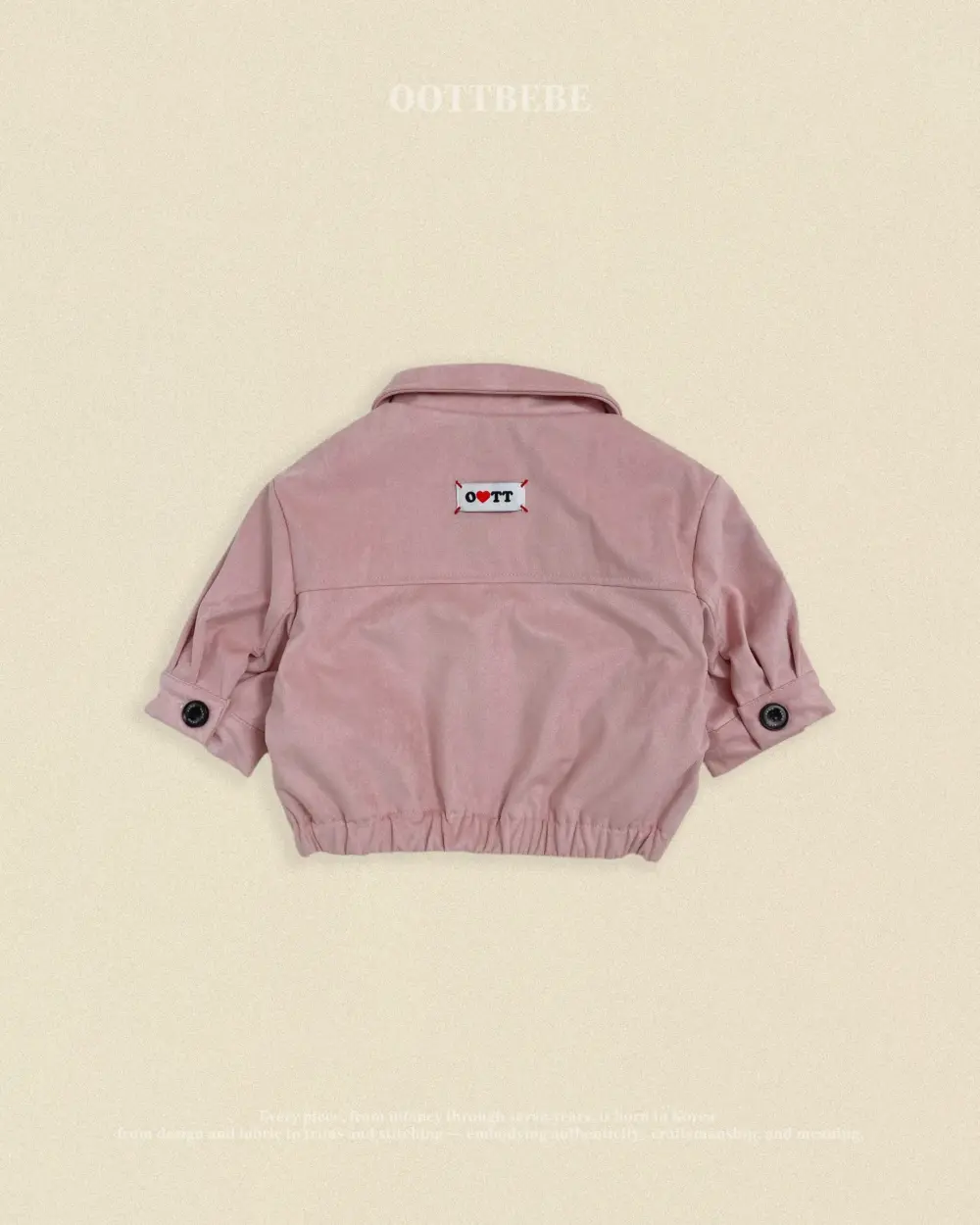 06 <b>OOTTBEBE外套</b>Autumn 브라우니스웨이드자켓 65-115cm