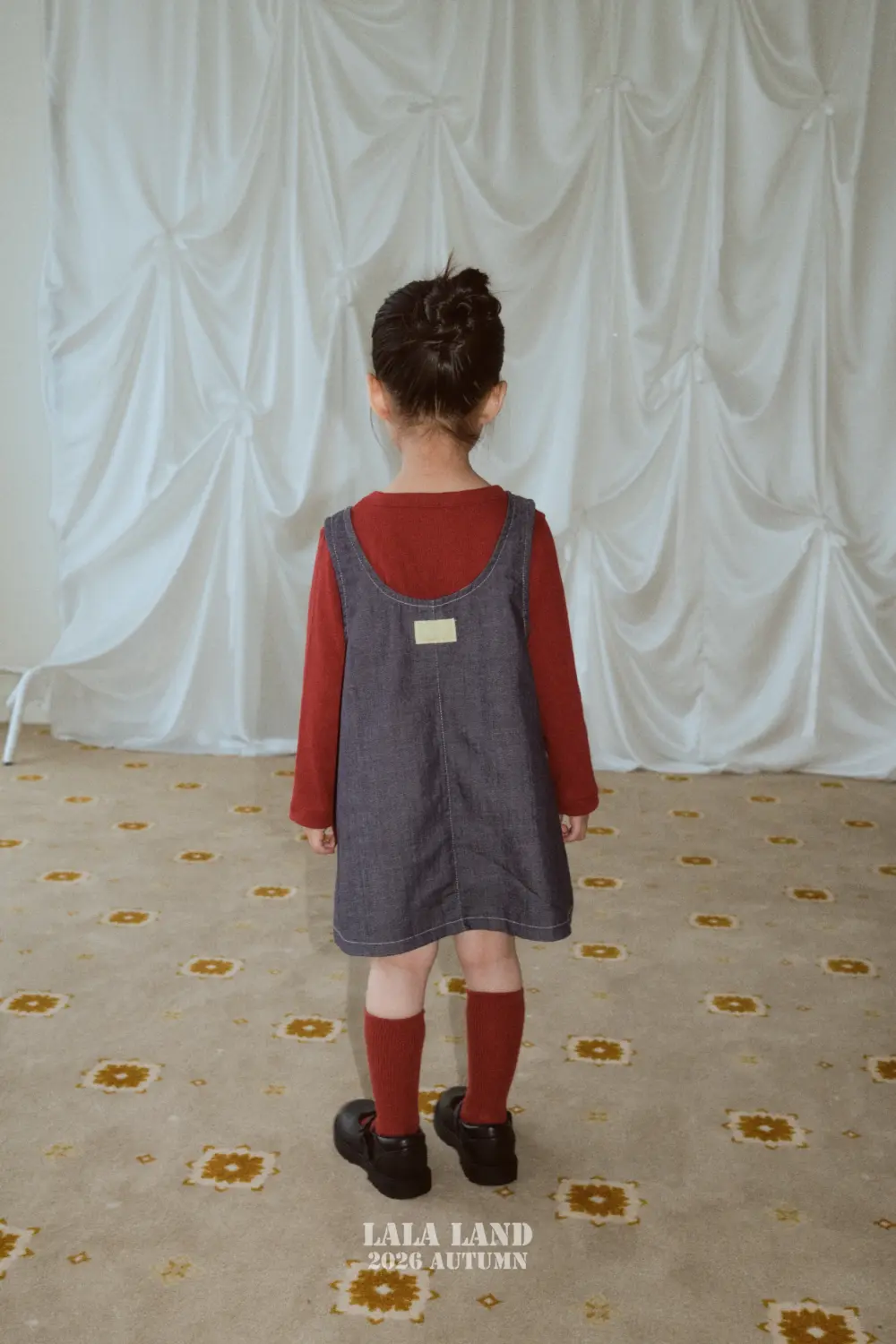 0722 라라랜드 0298 <b>|Kids| Lala land洋裝</b>Autumn 하트 주머니 원피스 75-120cm