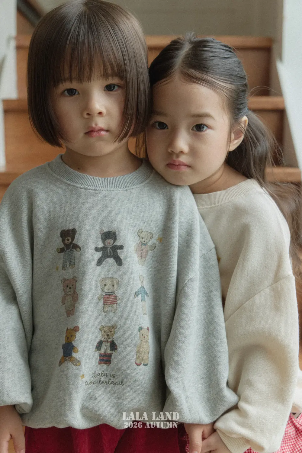 0723 라라랜드 0189 <b>|Kids| Lala land上衣</b>Autumn 라라베어 맨투맨 75-120cm