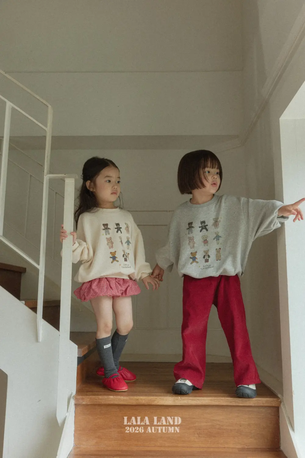 0723 라라랜드 0200 <b>|Kids| Lala land上衣</b>Autumn 라라베어 맨투맨 75-120cm