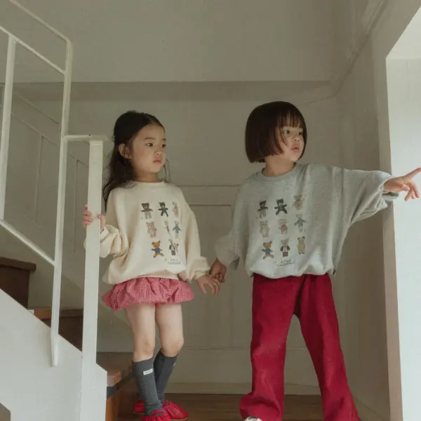 0723 라라랜드 0200 <b>|Kids| Lala land上衣</b>Autumn 라라베어 맨투맨 75-120cm