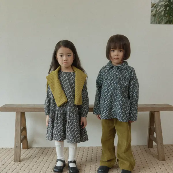 0723 라라랜드 0276 <b>|Kids| Lala land襯衫</b>Autumn 플로카라 남방 75-120cm