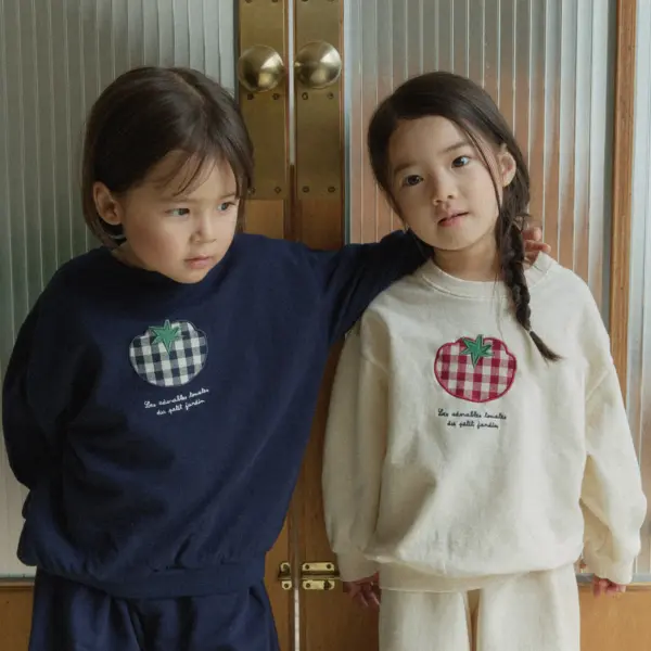 0723 라라랜드 0587 <b>|Kids| Lala land上衣</b>Autumn 토마토 맨투맨 75-120cm