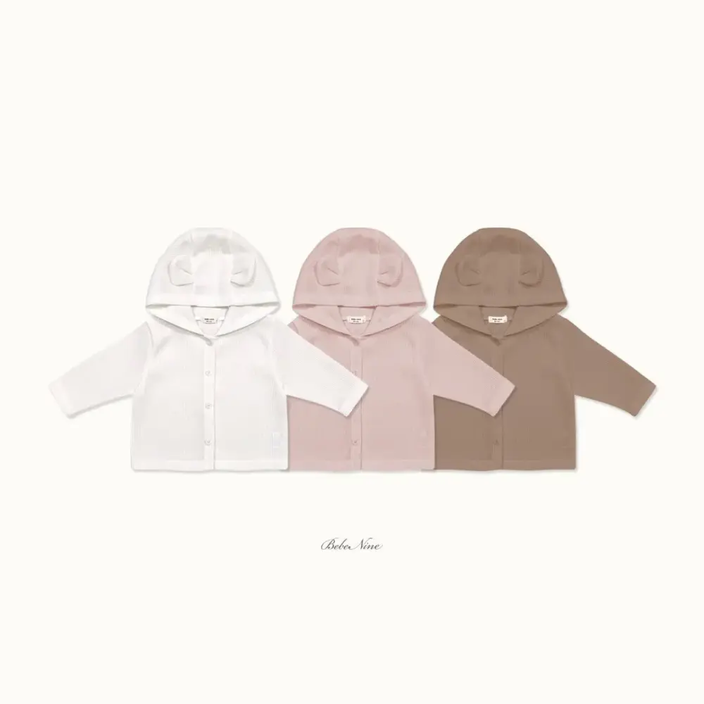 1 <b>Bebe nine外套</b>Autumn 쿠키 곰돌이 가디건 65-120cm