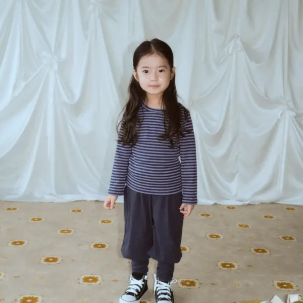 1 <b>|Kids| Lala land上衣</b>Autumn 뮤즈 스트라이프 티 75-120cm
