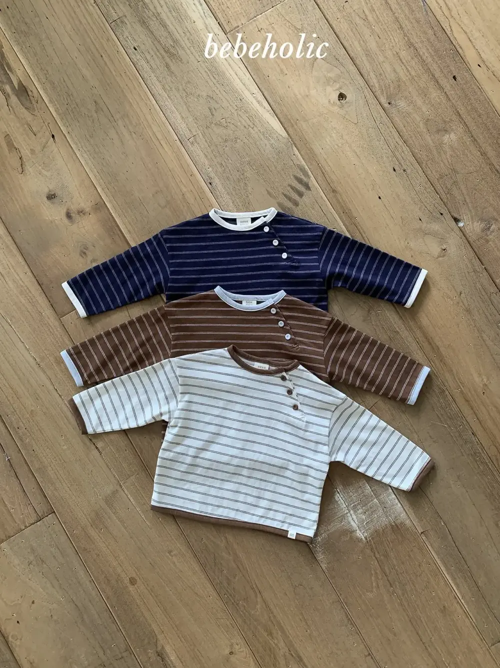 1 <b>|BABY| Bebeholic上衣</b>Autumn 리던st티 3-24M